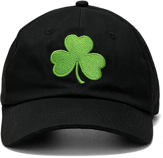 St Patricks Day hat Green Baseball Cap Shamrock Embroidered for man Women Funny
