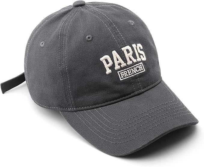 Paris Hat Unisex Baseball Cap Soft Sun Hat Adjustable Trucker Cap