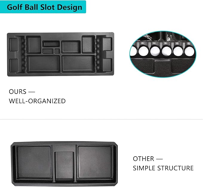 10L0L Golf Cart Under Seat Storage Tray for EZGO RXV TXT Club Car DS Precedent Electric Vehicle with Original Trojan Battery Underseat Organizer Container Holder Plate
