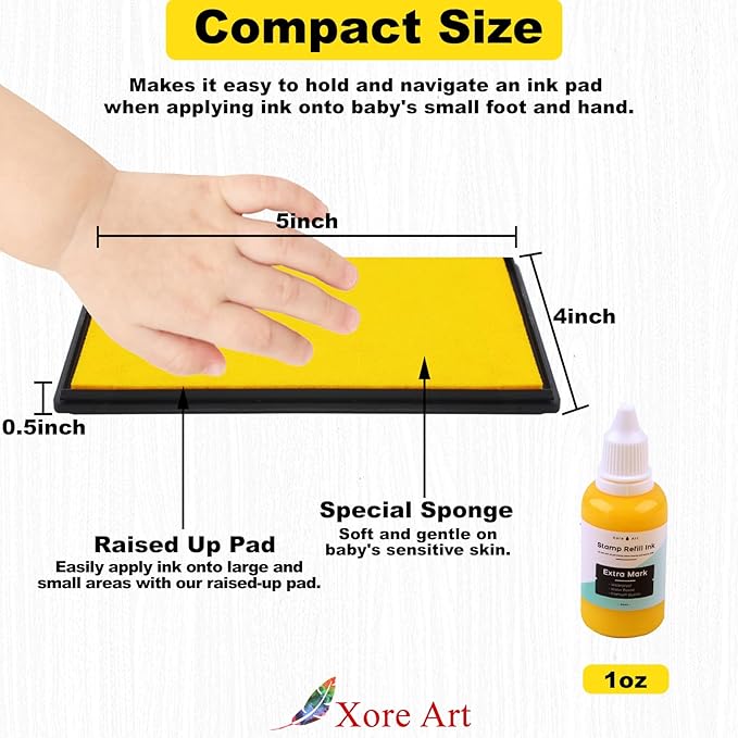 5"x4'' Large Ink Pad Washable Stamp Ink Pad - Image 2