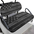 Yewatlles Grey American Flag Universal Golf Cart Seat Cover Dress UP Golf Cart Durable Breathable Material Fit for Club Car, Easy to Install