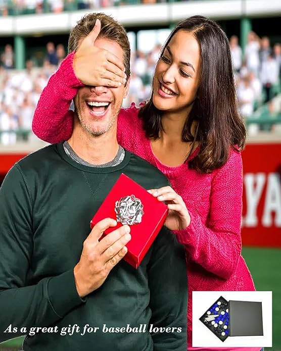 Baseball Necklace for Men 16/18/20 Inch Bling Ice Collection Lightning Bolt Pendant Necklace for Women Rhinestone Clay Beaded Discoball Accessories Gifts for Baseball Team Players Lovers