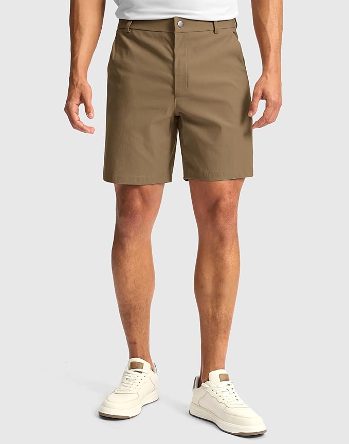 G Gradual Men's Golf Dress Shorts 5"/ 7"/ 9" Stretch Casual Work Flat Front Shorts for Men with 3 Pockets Quick Dry