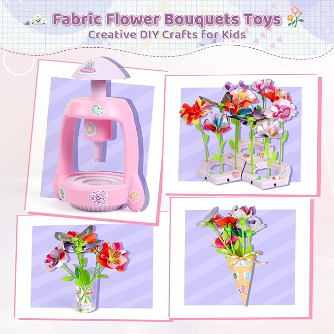 Bsgifts Fabric Flower Making Toys, DIY Flower Press Kits - Image 6