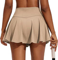 PINSPARK Womens Tennis Skirt Pleated Athletic Skirts with Pockets Shorts High Waisted Golf Skort for Workout Pickleball