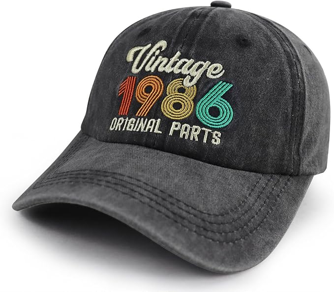 90th 80th 70th 60th 50th 40th 30th Birthday Gifts for Women Men, Vintage 1936 1946 1956 1966 1976 1986 1996 Hat