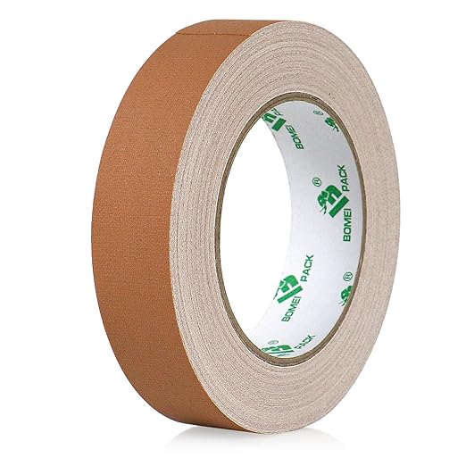 BOMEI PACK Brown Gaffer Tape, Matte Non-Reflective, 1inch x 30yds No Residue by BOMEIPACK