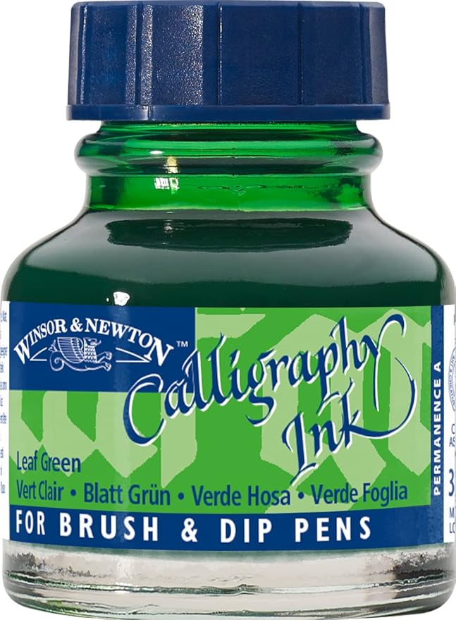 Winsor & Newton Calligraphy Ink, 30ml Bottle, Leaf Green by WinsorNewton