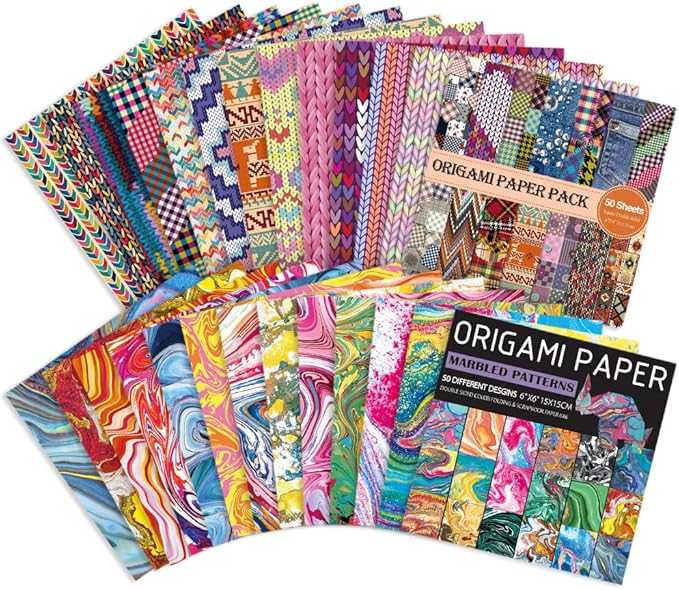 Origami Paper Kit Dobule Sided 100 Sheets 100 Colors 6 Inch Japanese Chiyo - Image 6