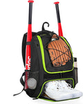 Goloni | Baseball Backpack,Baseball Bag for Adult,Softball Bat Bag with Shoes Compartment,Large Main Compartment for Helmet & accessories, Fence Hook