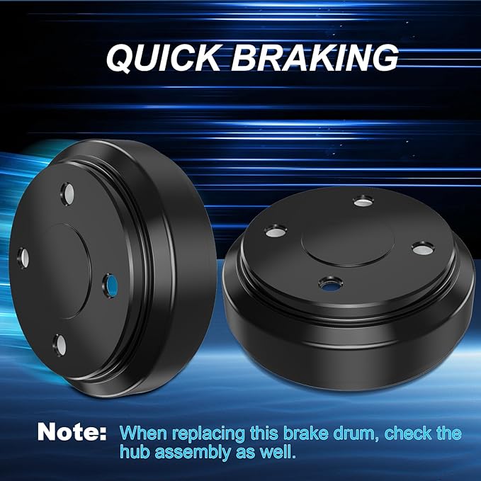 Club Car Brake Drums, Golf Cart Brake Hubs for Club Car DS(1995-UP) &Precedent (2004-UP) Gas&Electric Golf Cart Models, OEM# 101791101, 2PCS