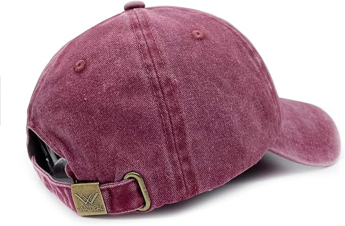 Waldeal Women's Embroidered Dad Hat, Adjustable Vintage Washed Cotton Baseball Cap for Men