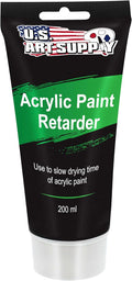 U.S. Art Supply Acrylic Paint Retarder Medium, 200ml Tube by USArtSupply