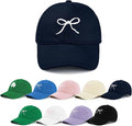 Zando Bow Baseball Cap for Women Men Girls Dad Trendy Adjustable Trucker Hat Cute Y2k Travel Golf Sports Sun Hats Accessories