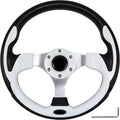 Golf Cart Steering Wheel, Skid Steering Wheel, Universal Golf Cart for Club Car EZGO RXV and for TXT, for Yamaha, for Precedent Tempo, for DS