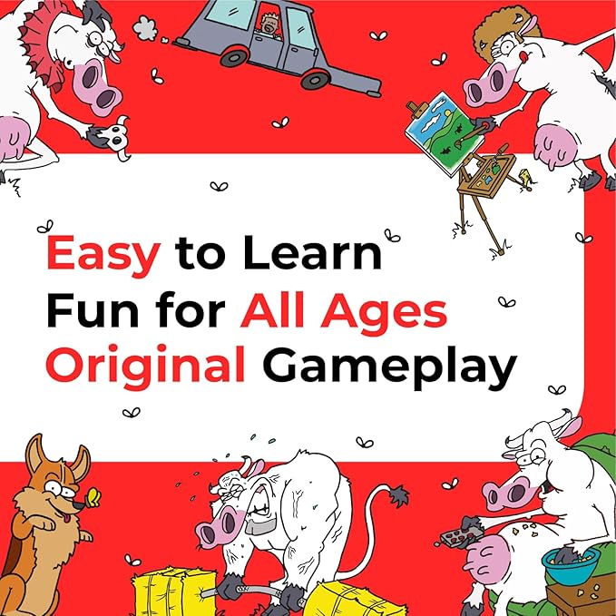 Hey Cow! - Family Card Game for Kids and Adults - Fun Farm-Themed Strategy Game - Image 3