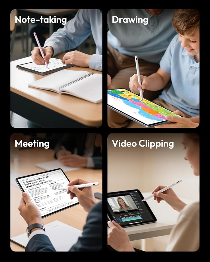 Metapen Pencil A8 for Apple iPad 2018-2025, Tilt Sensitivity, Pixel Precision - Image 8