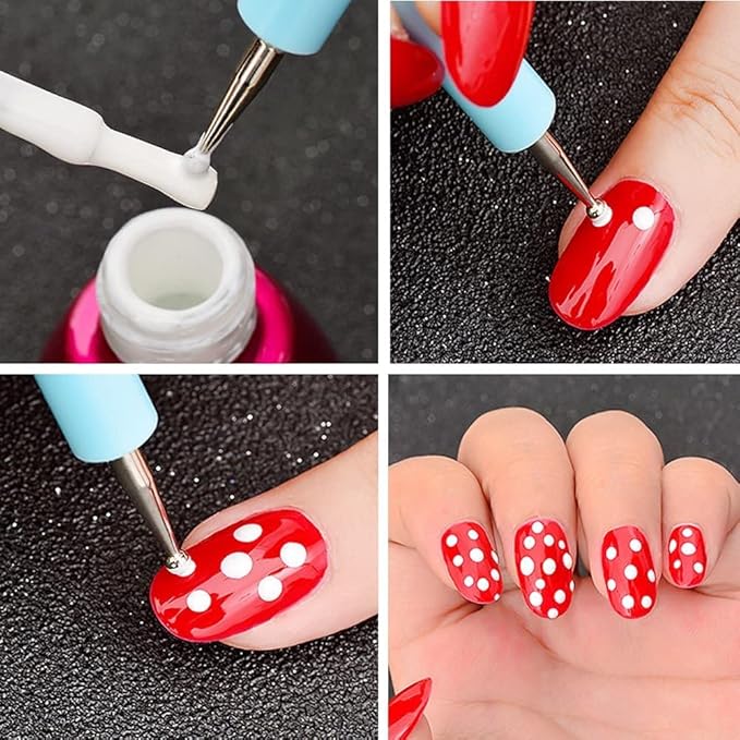 4PCS Double-Ended Metal Ceramic Clay Ball Stylus Dotting Tools and 5PCS 2 Way - Image 5