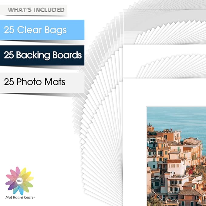 Mat Board Center, 16x20 for 11x14 White Picture Mat Sets - Image 3