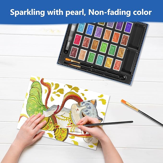 3ml Glitter Watercolor Paint Set - Image 4
