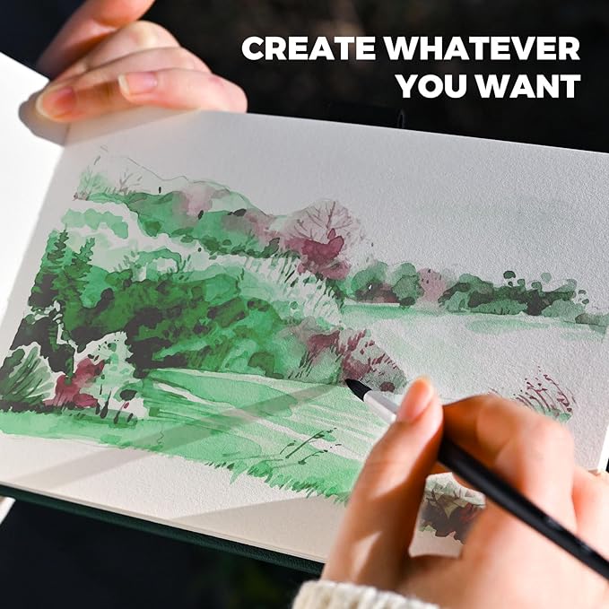 Funto Watercolor Journal, 2 Pack, 48 Pages Each, Cold-Pressed, Inner Paper - Image 6