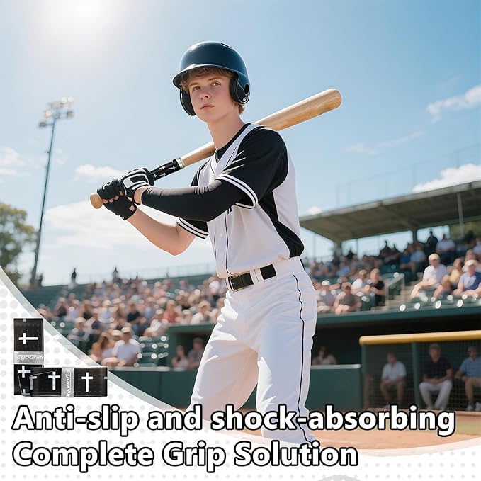Eyourlife 2/4 Pack Baseball Bat Grip Bat Wraps for Baseball Lifestyle Softball Gifts Pro Feel Non-Slip Elite Batting Grip Tape for Bats Players