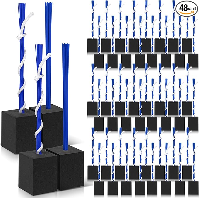 Shappy 48 Pcs Base Plugs Baseball Base Anchors with Tassel Heavy Duty Rubber Plug Dig Tools for Baseball Field Softball Drill