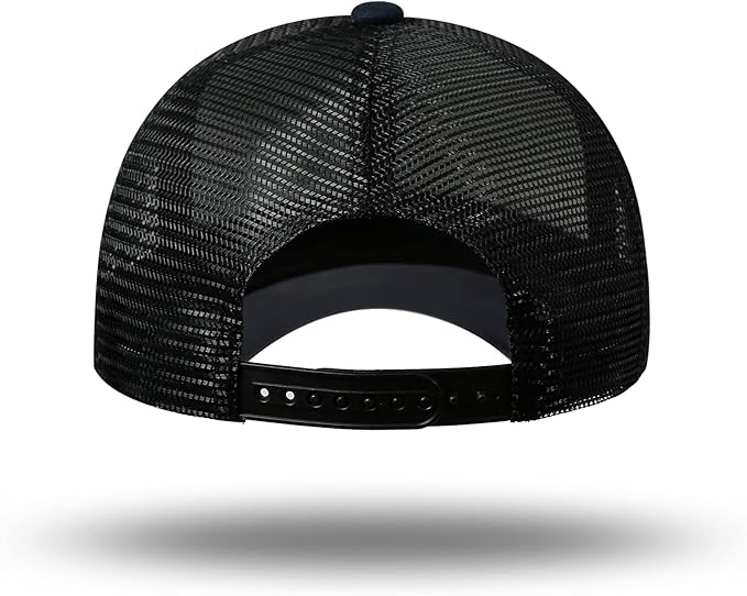 American Flag Trucker Hat - Snapback Hat, Baseball Cap for Men Women - Breathable Mesh Side, Adjustable Fit - for Casual Wear