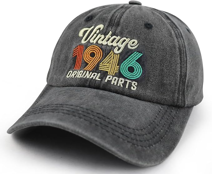 90th 80th 70th 60th 50th 40th 30th Birthday Gifts for Women Men, Vintage 1936 1946 1956 1966 1976 1986 1996 Hat