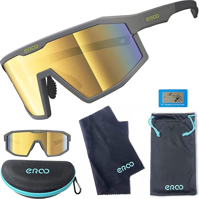 Eazyrun Youth Kids Polarized Sports Sunglasses for Age 8-12 Softball Baseball Cycling Glasses UV Protection for Girl Boy