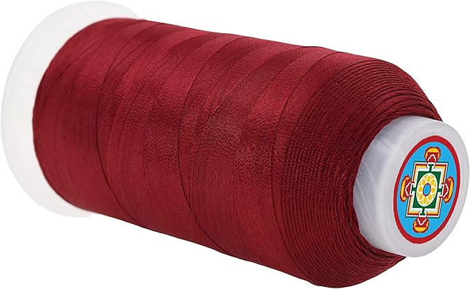 Mandala Crafts Maroon Heavy Duty Thread -1500 Yds Tex 70 Thread - Image 2
