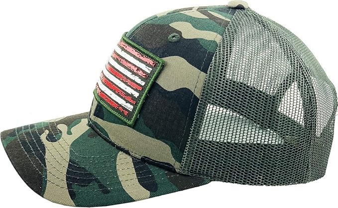 KBETHOS Flag USA America Military Thin Blue Line Thin Red Line Vintage Distressed Baseball Cap Dad Hat Unisex Adjustable…