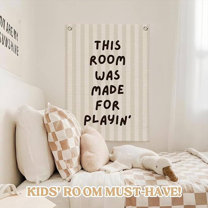 Playroom Decor Wall Banner, This Room Was Made - Image 5