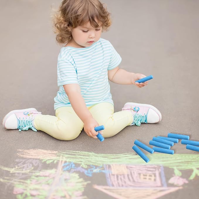 20 Pcs Sidewalk Chalks for Kids Non Toxic Jumbo Chalk for Party Gift Outdoor - Image 7