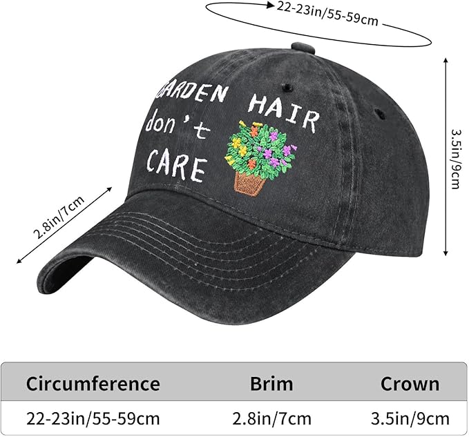 Embroidered Baseball Cap for Women Men Vintage Adjustable Washed Distressed Denim Baseball Hat