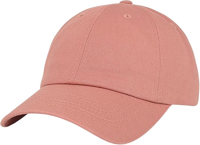 Classic Dad Hat Cotton, Low-Profile Plain Baseball Cap, Adjustable, Breathable and Packable