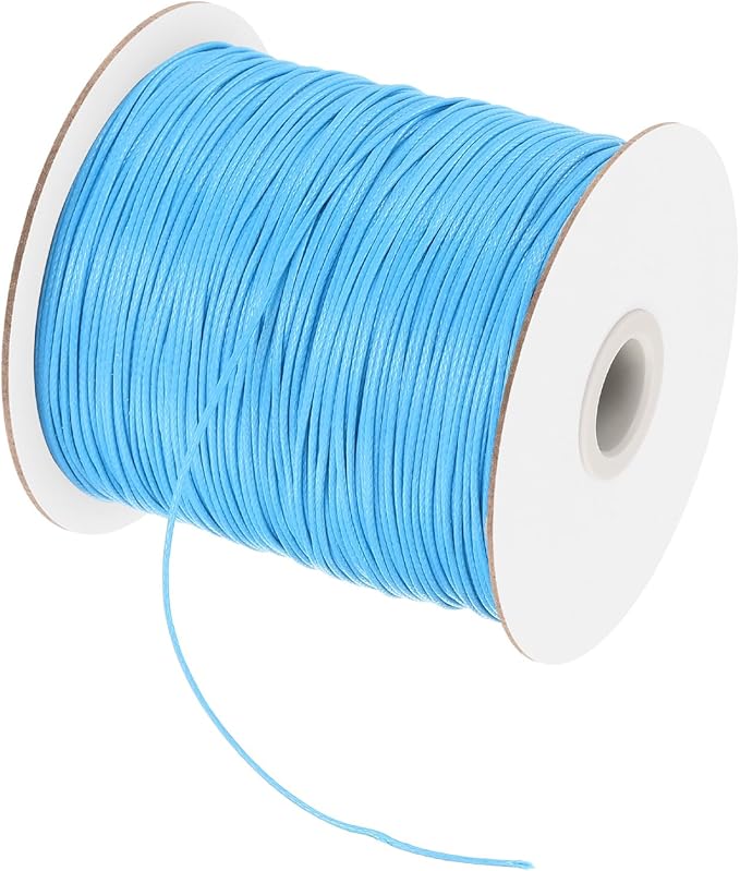 MECCANIXITY Waxed Polyester Cord 0.5mm 175 Yard Sky Blue by MECCANIXITY