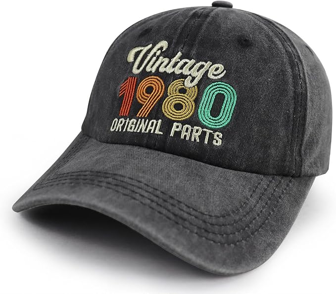 90th 80th 70th 60th 50th 40th 30th Birthday Gifts for Women Men, Vintage 1936 1946 1956 1966 1976 1986 1996 Hat