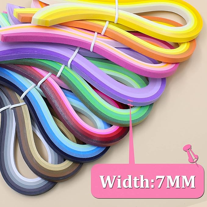 Zorfeter 9 Sets Multi-Color Quilling Paper Strips Kits 900 Strips 42 Colors - Image 4