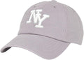 NY 3D Embroidered Cotton Dad Hat – New York Baseball Cap, Adjustable Metal Buckle Strap, Unstructured Low-Profile Style