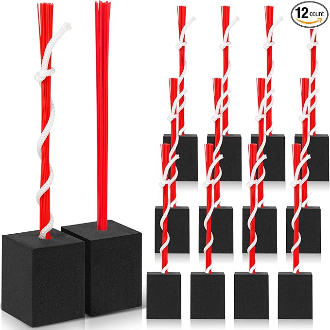 Shappy 12 Pieces Baseball Base Plugs with Tassel Heavy Duty Anchor Plugs for Baseball Field and Softball Accessories