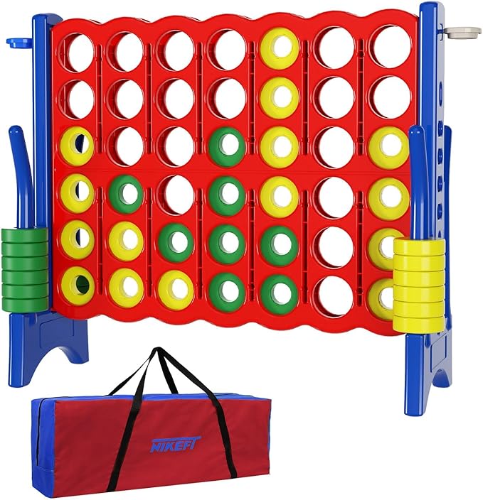 Jumbo 4 in a Row Game Set, 4FT Giant Game Set by N1keft