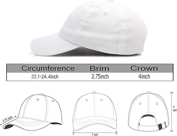 Christian Redeemed Cross Nails Hats for Men Women, Vintage Adjustable Cotton Embroidered Front & Back Baseball Cap