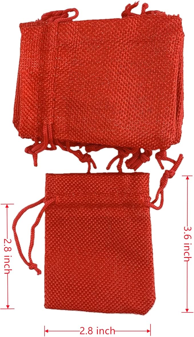Palmhomee Pack of 25 Burlap Gift Bags - Image 3
