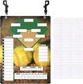 Freetoes Magnetic Baseball Clipboard for Coaches,Dry Erase Softball Baseball Lineup Board for Dugout,Baseball Scoreboard with 60 Lineup Cards Baseball Equipment Accessories for Baseball Coach Gifts
