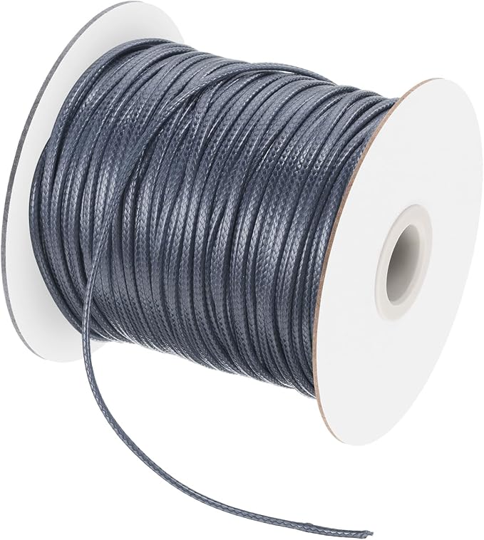 MECCANIXITY Waxed Cord 2mm Waxed Polyester Cord 98 Yard Wax String by MECCANIXITY