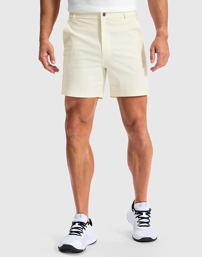 G Gradual Men's Golf Dress Shorts 5"/ 7"/ 9" Stretch Casual Work Flat Front Shorts for Men with 3 Pockets Quick Dry