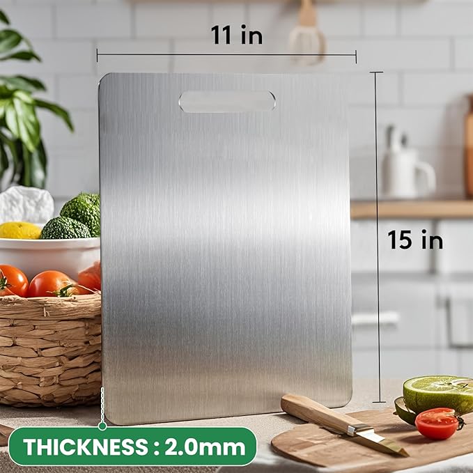 100% Pure Titanium Cutting Board - Image 6