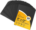 24 Ct Sheets Black EVA Cosplay Foam in 9” x 12’’ Sheets; High Density Thick by CalPalmy