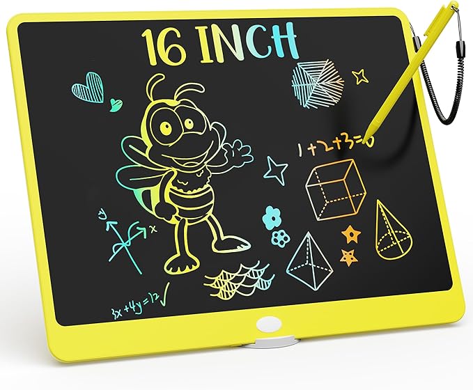 KOKODI LCD Writing Tablet, 16 Inch Colorful Toddler Doodle Board Drawing Tablet by WhereKidsLearnThroughPlay